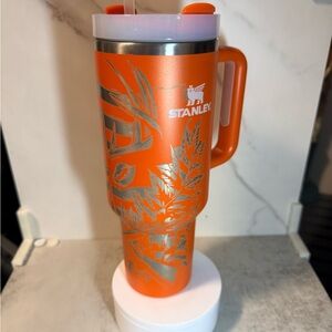 Stanley Vibrant Orange Mug with Silver Accents